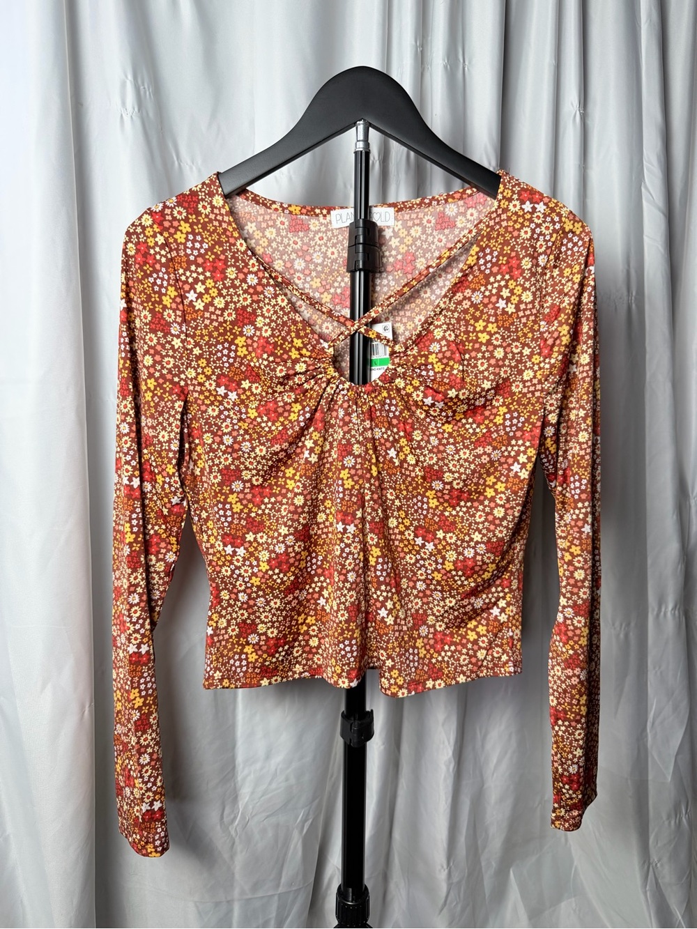 Planet Gold Floral Ring-Front Top – Large